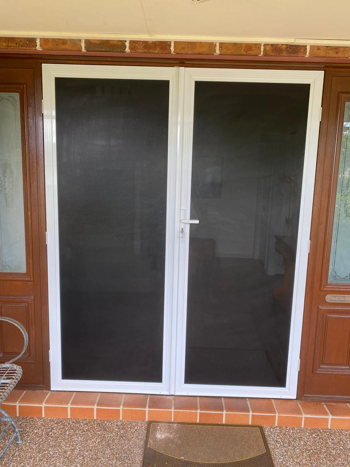 Double doors before installation