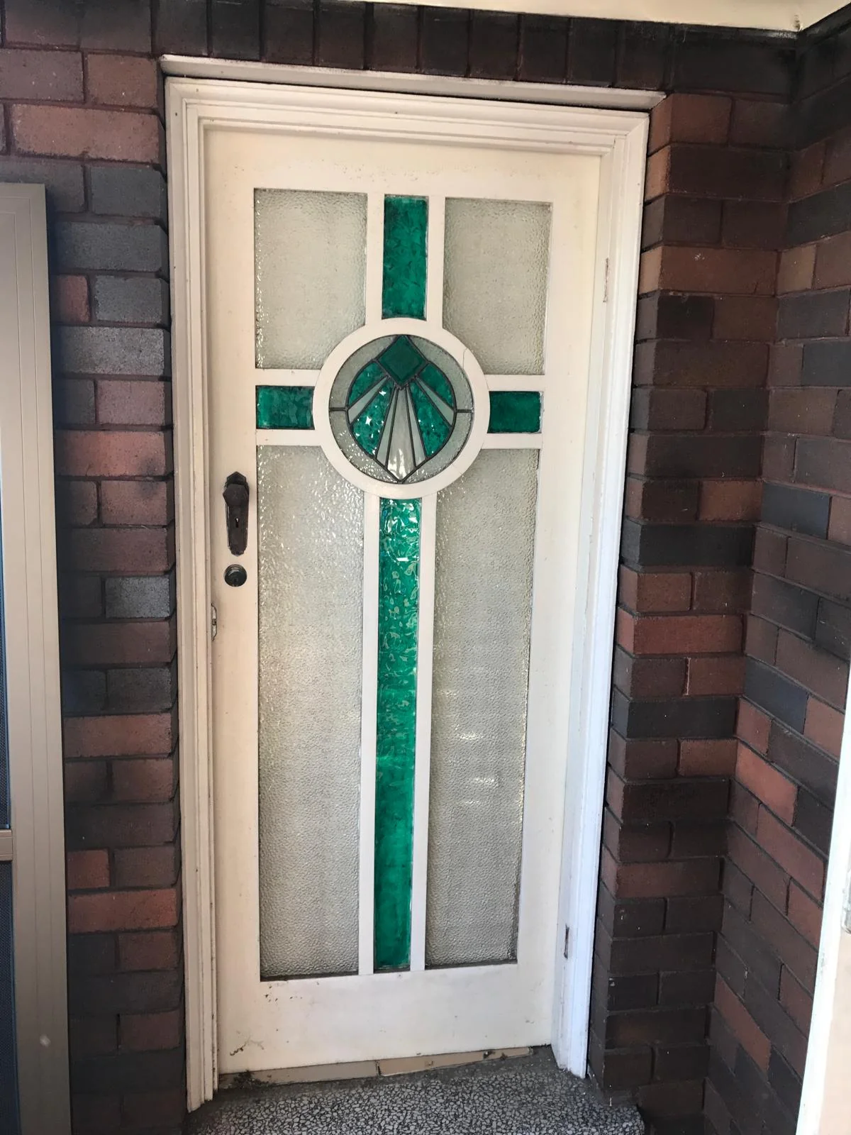Screen door before installation